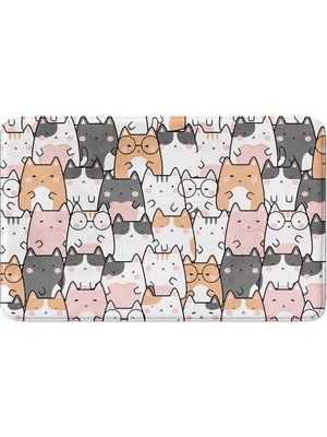 Frefly Store Monnhein Banyo Paspası, Kaymaz Taban, Makinede Yıkanabilir, Çok Amaçlı Halı, Banyo Dekoru (40X60CM) 381_BPSM