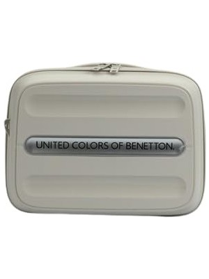 Frefly Store United Colors Of Benetton Unisex Yetişkin Kozmetik Çantası, Bej, Seyahat Çantası 9 Inç