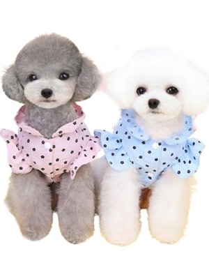 Frefly Store Glipet Pileli Kalpli Köpek Kıyafeti Mavi Xs