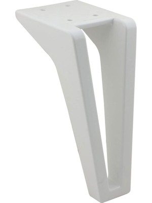 Frefly Store BADEM10 Penta Lüks Mobilya Kanepe Sehpa Tv Ünitesi Koltuk Ayağı 15 cm Beyaz Baza Ayak