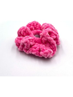 Frefly Store Artikel Pembe Kadife Saç Tokası, Örgü Toka Saç Aksesuarı