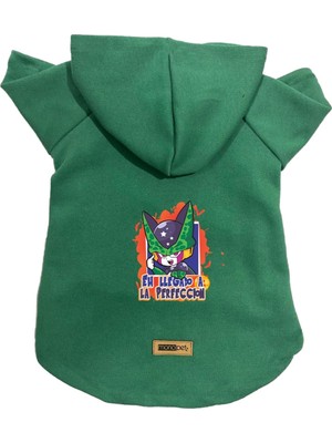 Frefly Store Monopetz Kapişonlu Polar Sweatshirt Köpek ve Kedi Kıyafeti & Elbisesi Yeşil Dbz 05 S
