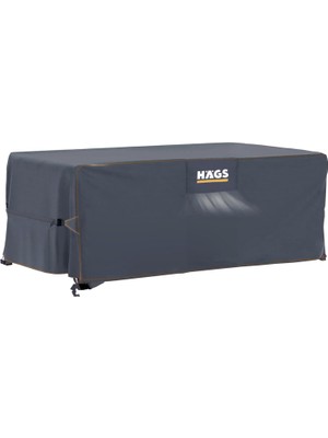 Frefly Store Haegs Bahçe Mobilyası Örtüsü, 300-200-90CM, Ağır Hizmet Oxford Kumaş, Su Geçirmez, Dış Mekan Veranda Masa Örtüsü, Havalandırmalı Masa ve Sandalye Koruma Kılıfı Gri