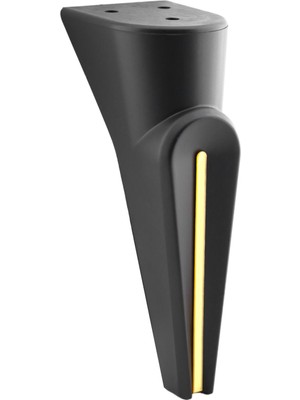 Frefly Store BADEM10 Nota Mobilya Oturma Grubu Kanepe Sehpa Tv Ünitesi Koltuk Ayağı Baza Ayakları Siyah Altın Gold 19 cm