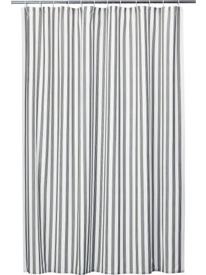 Frefly Store Ikea Stavbjörnbär Duş Perdesi, Siyah-Beyaz, 180X200 cm