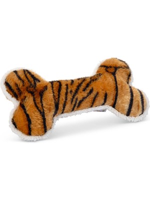 Frefly Store Beeztees Köpek Oyuncağı Kemik, Peluş, Kahverengi, 30X16X4CM