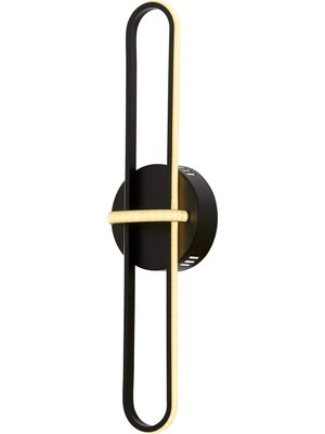 Frefly Store Avonni AP-60264-2BSY Siyah Boyalı Aplik LED Metal Silikon 15X13CM