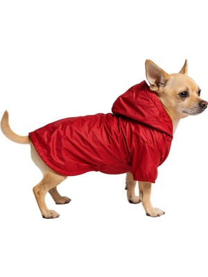 Frefly Store Mpz Pets Kırmızı Fileli Yağmurluk S