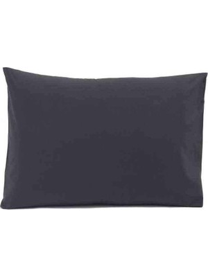 Frefly Store %100 Pamuk Ranforce Antrasit Yastık Kılıfı 50X70 cm (2 Adet)