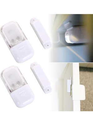 Frefly Store Güncelçarşı 2 Adet Otomatik Manyetik Sensörlü 1W 10LM LED Lamba, Dolap Içi, Araç Içi, Çok Amaçlı Aydınlatma