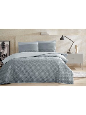 Frefly Store Taç Crosby Ranforce Çift Kişilik Complete Set Gri