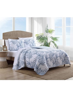 Frefly Store Tommy Bahama Yorgan Takımı, Pamuk, Mavi, Kraliçe