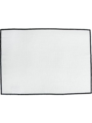 Frefly Store Porland Siyah Biyeli Amerikan Servis 2li 32X45 Cm, Tekli