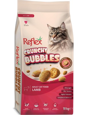 Frefly Store Reflex Crunchy Bubbles Kuzu Etli Yetişkin Kedi Maması 10 kg