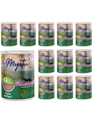 Frefly Store Mystic Yavru Kedi Tavuklu Pate 400 gr x 12 Adet