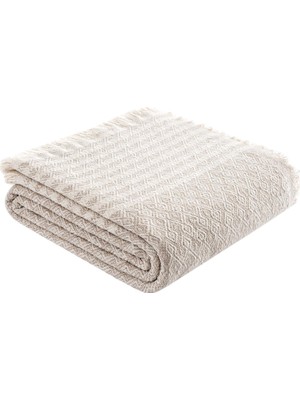 Frefly Store Teksnil Home Bej Koltuk Kanepe Örtüsü Koruyucu Koltuk Şali 170X200 Çekyat Örtüsü
