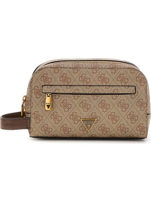 Frefly Store Guess Milano Erkek Bej/kahverengi Makyaj Çantası, PMMILOP5461