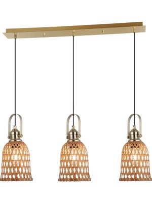 Frefly Store Lucea Natur Üçlü Antik Sıralı Sarkıt Avize