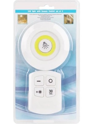 Frefly Store Wellhise H1COB Uzaktan Kumandalı Tekli Spot Lamba Pilli Dolap Altı Spot