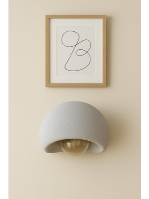 Frefly Store Limon 3D Desing Aplik Rustik E27 Modern Avize Bohem Beton Görünüm (E27 Ampul Dahildir.) Btn-Aplk-1