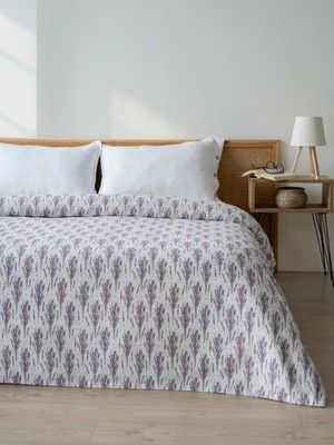 Frefly Store Rayme Tekstil Desenli Pike Yatak Örtüsü - Kaliteli Baskılı, Pamuk, Hafif, Tek Kişilik ve Çift Kişilik Pike Yatak Örtüleri (Lavanta Mor, Tek Kişilik Pike 160X240 Cm)