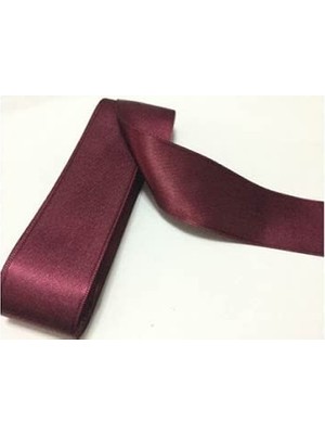 Frefly Store Benim Marifetlerim - Bordo Saten Kurdele 1 cm 10 Metre 1 Adet