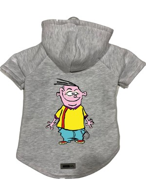 Frefly Store Monopetz Kapişonlu Polar Sweatshirt Köpek ve Kedi Kıyafeti & Elbisesi Gri Ed L