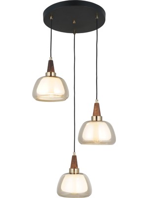 Frefly Store Lucea Bormıo 3 Lu Antık Lak 3 Lu Avıze 3XE27