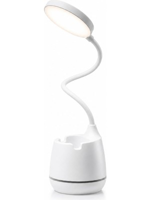 Frefly Store Masa Lambası Şarjlı Dokunmatik 24 Led’li, 3 Renk Modlu Ayarlanabilir Işık, USB Şarjlı, Esnek Gövde, Modern Masa ve Gece Lambası