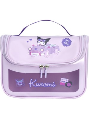 Frefly Store Kuromi Temalı Dayanıklı Makyaj Seyahat Çantası
