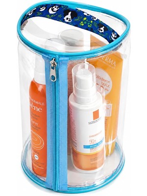 Frefly Store Şeffaf Makyaj Çantası Su Geçirmez Kozmetik Çantası El Tutmalı Büyük Boy Seyahat Plaj Havuz Organizer