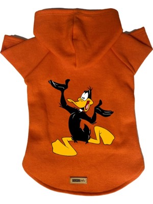 Frefly Store Monopetz Kapişonlu Polar Sweatshirt Köpek ve Kedi Kıyafeti & Elbisesi Turuncu Duffy Xl