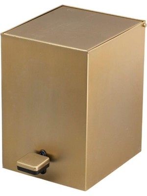 Frefly Store System Pedallı Kare Çöp Kovası 3 Lt Gold 262X245X180 mm Altın Tek Ebat BA4055 031 Gl-Gl
