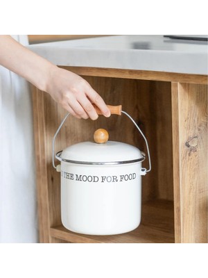 Frefly Store Mood Büyük Boy Tüm Ocaklara Uyumlu 4 Litre Bakraç Krem 18 cm