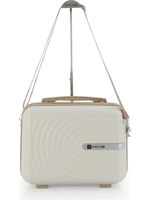 Frefly Store Mçs Abs Makyaj Çantası V374 Kemik Şampanya