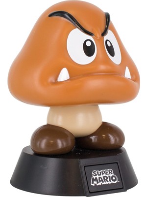 Frefly Store Paladone Super Mario 3D Işık, Çok Renkli Goomba Çok Renkli
