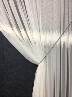 Frefly Store Osmanbey Perde Kruvaze Bağlama Aparatı Halat Kordon Fon Perde Kornişe Takmatik Açık Gri Açık Gri 275 cm Byzt3