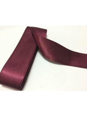 Frefly Store Benim Marifetlerim - Bordo Saten Kurdele 6 cm 10 Metre