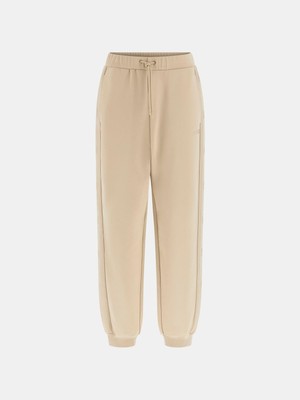 Frefly Store Guess Kadın Aktif Jogger Fit Eşofman Altı, Bej, S Beden