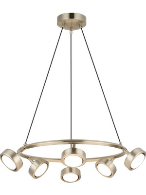 Frefly Store Lucea Zeon 6'lı Antik Lak Sirali Avize 6xgx5.3