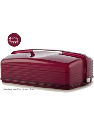Frefly Store Tupperware Kristalin Pasta Servis Dikdörtgen Bordo