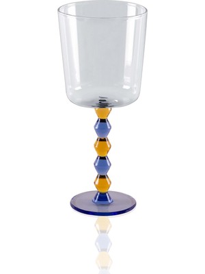 Frefly Store The Mia Bead Şarap Kadehi Mavi 300 ml