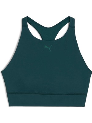 Frefly Store Puma Shapeluxe Kadın Antrenman Sütyeni, Green Terrain, S