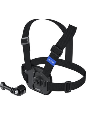 Frefly Store Telesın Aksiyon Kamera Göğüs Askısı (Vest Chest) | Hızlı Çıkarılabilir Yelek Göğüs Kayışı | Gopro 13/12/11/10/9/8/7/6/5, Osmo Action 3/4/5 Pro, INSTA360 Modelleri ile Uyumludur (Siyah)