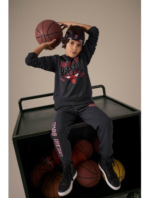 Frefly Store Defacto Erkek Çocuk Nba Chicago Bulls Beli Lastikli Jogger Eşofman Altı F4089A825AU