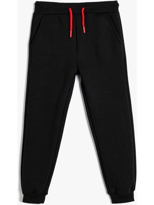Frefly Store Beli Bağlamalı Cep Detaylı Şardonlu Jogger Eşofman Altı