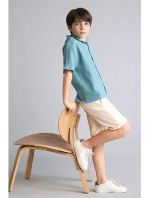 Frefly Store DEFACTO%100 Pamuk Regular Fit Pike Şort Erkek Çocuk H4606A826HS