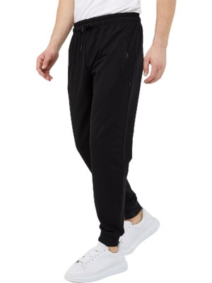 Frefly Store By Comeor Erkek Paça Ribanalı Cep Fermuar Detaylı Eşofman Altı (Siyah, 2xl)