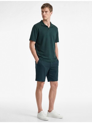 Frefly Store Kısa Kollu Regular Fit Viskon Karışımlı Polo Yaka Basic Tişört