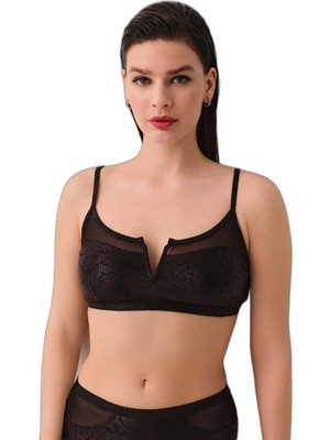 Frefly Store Suwen Sirius Tül Detaylı Bikini Üst